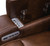 Ashley Dreamer Brown Power Reclining Loveseat with Audio Seating