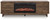 Ashley Zadilyn Brown 72" TV Stand with Electric Fireplace