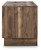 Ashley Zadilyn Brown 72" TV Stand with Electric Fireplace
