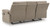 Ashley Tarrant Mocha Reclining Sofa with Drop Down Table