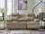 Ashley Tarrant Mocha Reclining Sofa with Drop Down Table