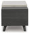 Ashley Yarlow Linen Gray Storage Bench