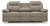 Ashley Tarrant Charcoal Reclining Sofa with Drop Down Table