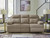 Ashley Tarrant Charcoal Reclining Sofa with Drop Down Table