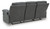 Ashley Tarrant Charcoal Reclining Sofa with Drop Down Table