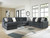 Ashley Midnight-Madness Chocolate 4-Piece Sectional with Chaise 98104/17/34/66/77