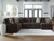 Ashley Midnight-Madness Gunmetal 4-Piece Sectional with Chaise