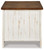 Ashley Wystfield White Brown End Table