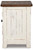 Ashley Wystfield White Brown Chairside End Table