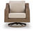 Ashley Revare Beach Beige Swivel Lounge with Cushion