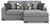 Benchcraft Bealton Salt and Pepper 2-Piece Sectional with Chaise 61305/16/65