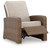 Ashley Revare Beach Beige Outdoor Recliner