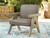 Ashley Carisbo Beige Outdoor Rocking Lounge Chair