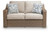Ashley Revare Beach Beige Outdoor Loveseat with Cushion