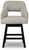 Ashley Tallenger Linen Brown Counter Height Bar Stool (Set of 2)