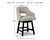 Ashley Tallenger Linen Brown Counter Height Bar Stool (Set of 2)