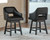 Ashley Tallenger Linen Brown Counter Height Bar Stool (Set of 2)