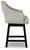 Ashley Tallenger Black Dark Brown Counter Height Bar Stool (Set of 2)