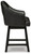 Ashley Tallenger Black Dark Brown Counter Height Bar Stool (Set of 2)