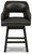 Ashley Tallenger Black Dark Brown Counter Height Bar Stool (Set of 2)