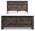 Ashley Wynnlow Gray Queen Crossbuck Panel Bed