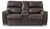 Ashley Beadel Smoke Power Reclining Loveseat with Console