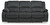 Ashley Draycoll Slate Reclining Sofa