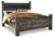 Ashley Wynnlow Gray King Poster Bed