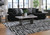 Ashley Midnight-Madness Onyx 3-Piece Sectional with Chaise 98103/17/46/64