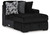 Ashley Midnight-Madness Onyx 3-Piece Sectional with Chaise 98103/17/46/64
