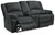 Ashley Draycoll Slate Reclining Loveseat with Console