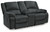 Ashley Draycoll Slate Reclining Loveseat with Console