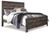 Ashley Wynnlow Gray King Crossbuck Panel Bed