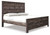 Ashley Wynnlow Gray King Crossbuck Panel Bed