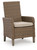 Ashley Revare Beach Beige Arm Chair with Cushion (Set of 2)