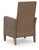 Ashley Revare Beach Beige Arm Chair with Cushion (Set of 2)