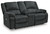 Ashley Draycoll Slate Power Reclining Loveseat with Console