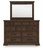 Ashley Taffenbrook Medium Brown Dresser and Mirror