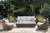 Ashley Cardiff Beach Beige Outdoor Loveseat/2 Swivel Chairs (Set of 3)