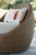 Ashley Cardiff Beach Beige Outdoor Loveseat/2 Swivel Chairs (Set of 3)