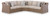 Ashley Revare Beach Beige 3-Piece Outdoor Sectional