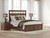 Ashley Taffenbrook Medium Brown California King Panel Storage Bed