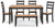 Ashley Gesthaven Natural Brown Dining Table with 4 Chairs and Bench (Set of 6)