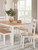 Ashley Gesthaven Natural Brown Dining Table with 4 Chairs and Bench (Set of 6)