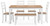 Ashley Gesthaven Natural Brown Dining Table with 4 Chairs and Bench (Set of 6)