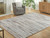 Ashley Nace Gray Brown White 7'6" X 9'6" Memory Foam Area Rug