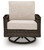 Ashley Drakes Beach Dark Brown Outdoor Swivel Lounge Chair (Set of 2)