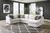Benchcraft Koralynn Stone 3-Piece Sectional with Chaise 54102/17/34/48