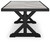 Ashley Beachcroft Black Light Gray Outdoor Dining Table