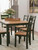 Ashley Gesthaven Natural Green Dining Table with 4 Chairs and Bench (Set of 6)